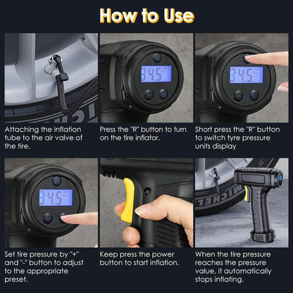 Pico Portable Air Compressor | Cordless, Digital Display, Fast Inflation 6