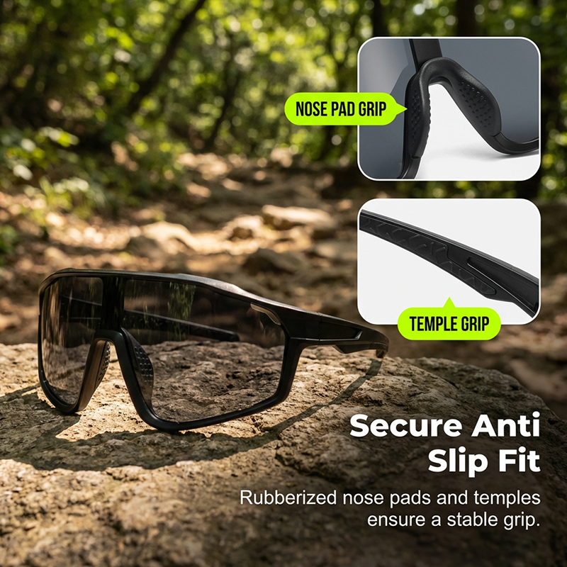 Pico Sports Glasses | Photochromic, Panoramic Vision, Anti-Slip Fit 5