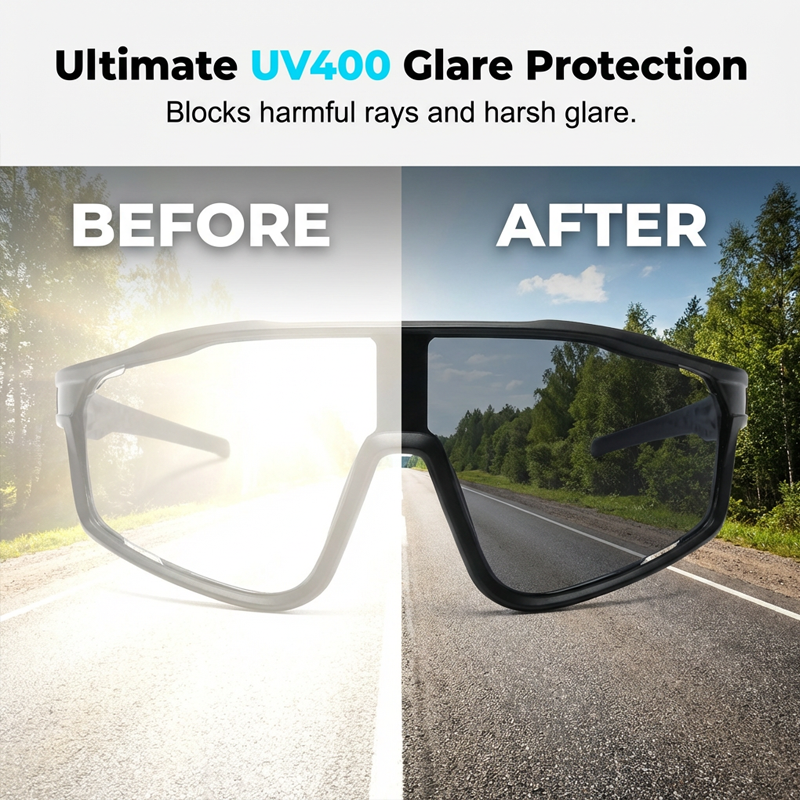 Pico Sports Glasses | Photochromic, Panoramic Vision, Anti-Slip Fit 7