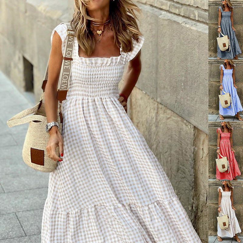 Pina Maxi Dress | Flattering Smocked Bodice, Lightweight Summer Dress 0