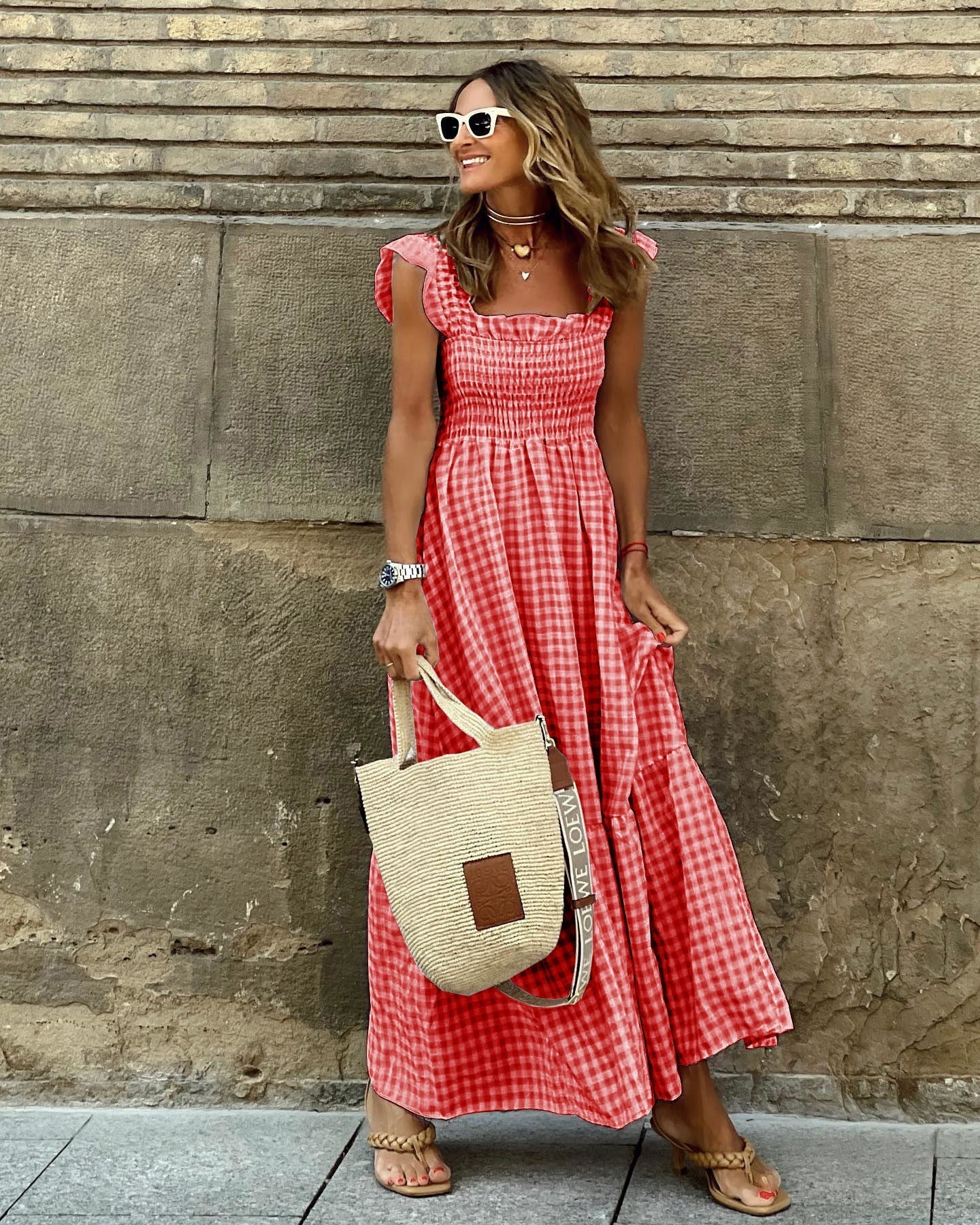 Pina Maxi Dress | Flattering Smocked Bodice, Lightweight Summer Dress 3