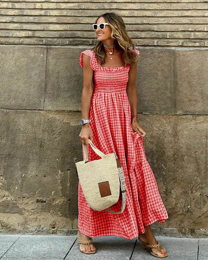 Pina Maxi Dress | Flattering Smocked Bodice, Lightweight Summer Dress 3