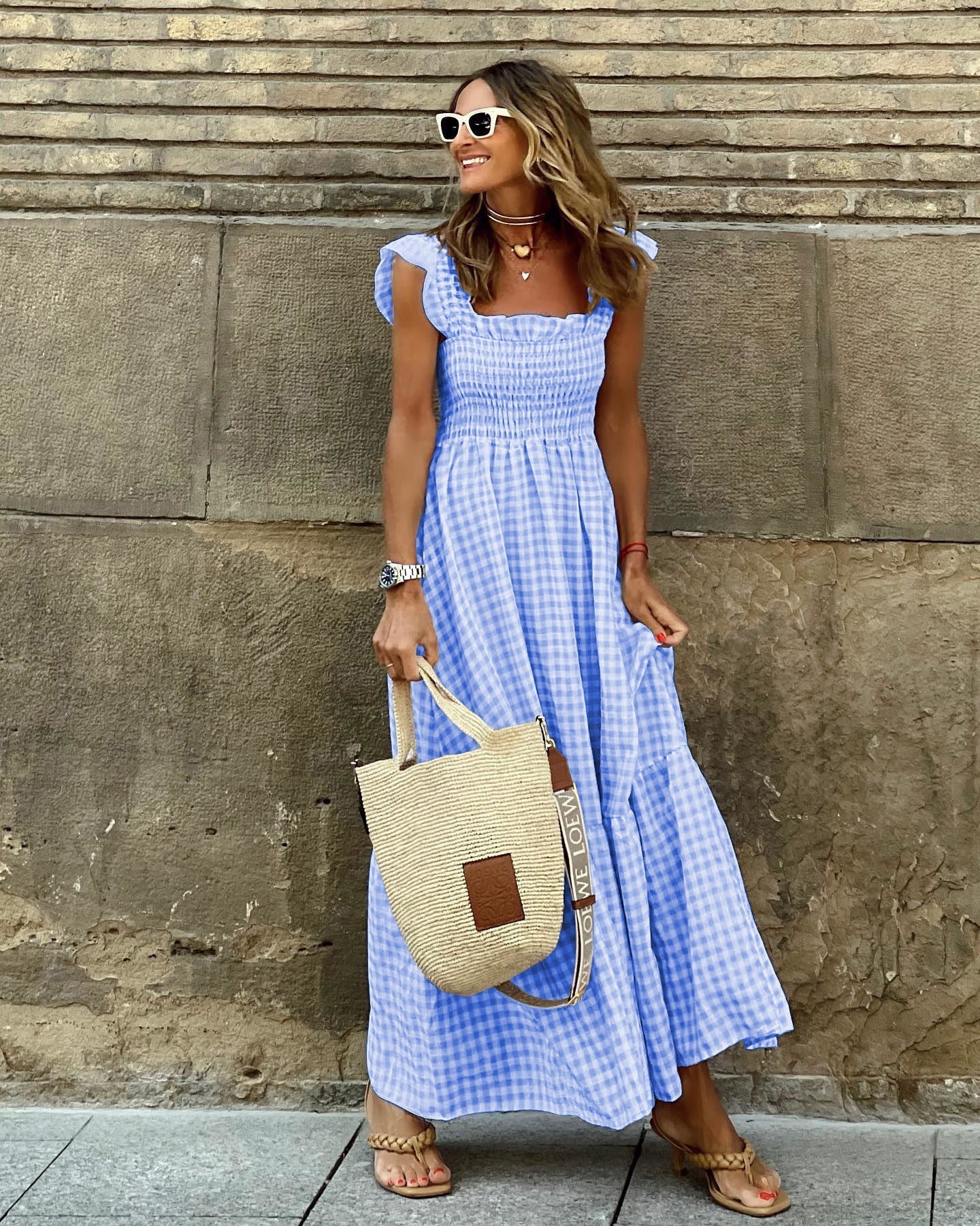 Pina Maxi Dress | Flattering Smocked Bodice, Lightweight Summer Dress 4