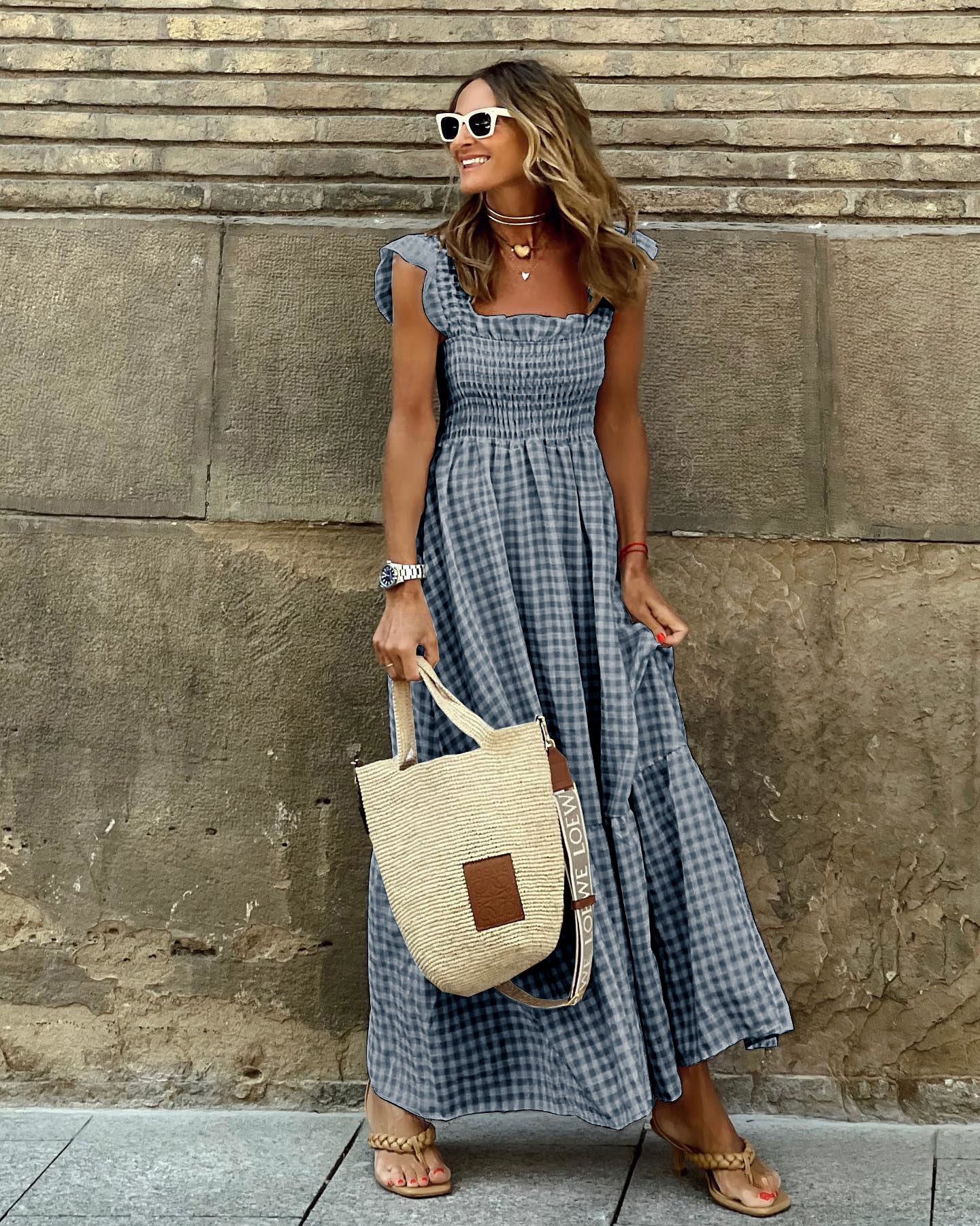 Pina Maxi Dress | Flattering Smocked Bodice, Lightweight Summer Dress 5