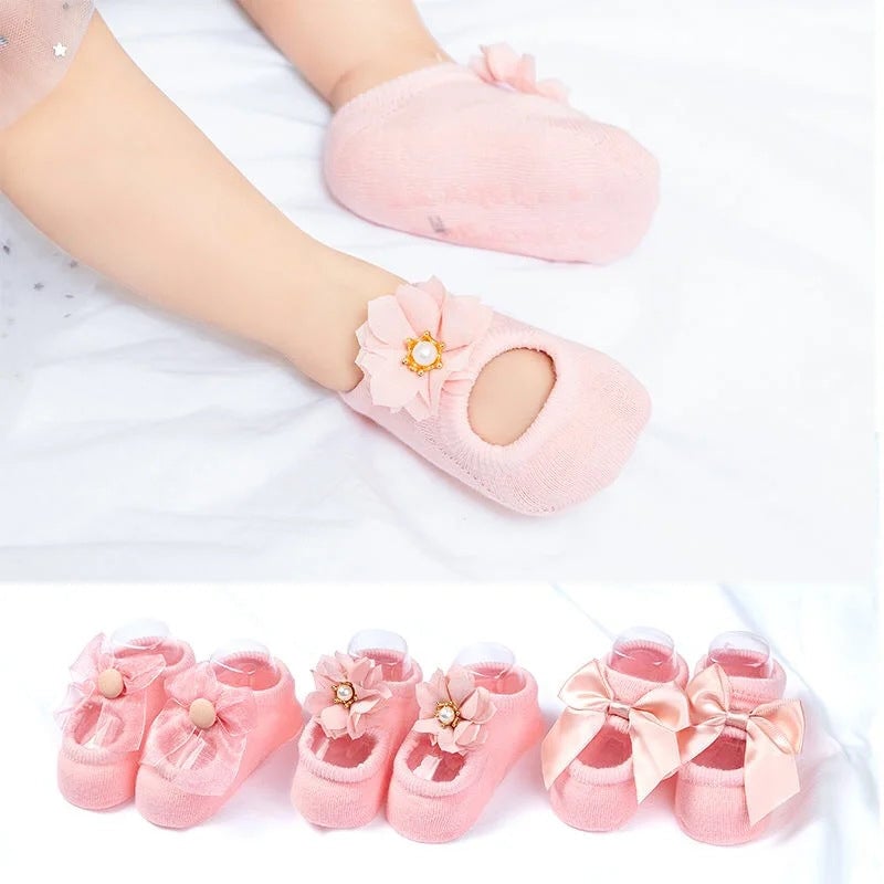 Pinky Baby Socks | Ultra-Soft Cotton Blend, Non-Slip 2