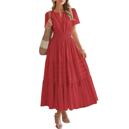 Plea Floral Maxi Dress | Flattering V-Neck, Soft Pleated Fabric 10