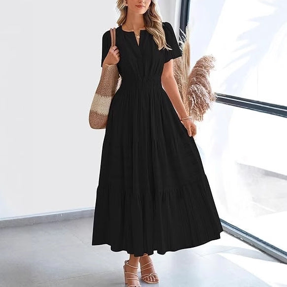 Plea Floral Maxi Dress | Flattering V-Neck, Soft Pleated Fabric 2