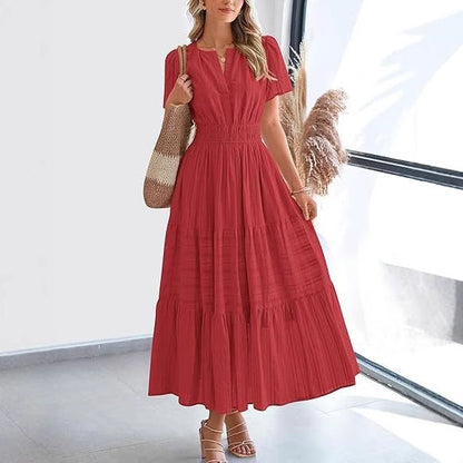 Plea Floral Maxi Dress | Flattering V-Neck, Soft Pleated Fabric 4