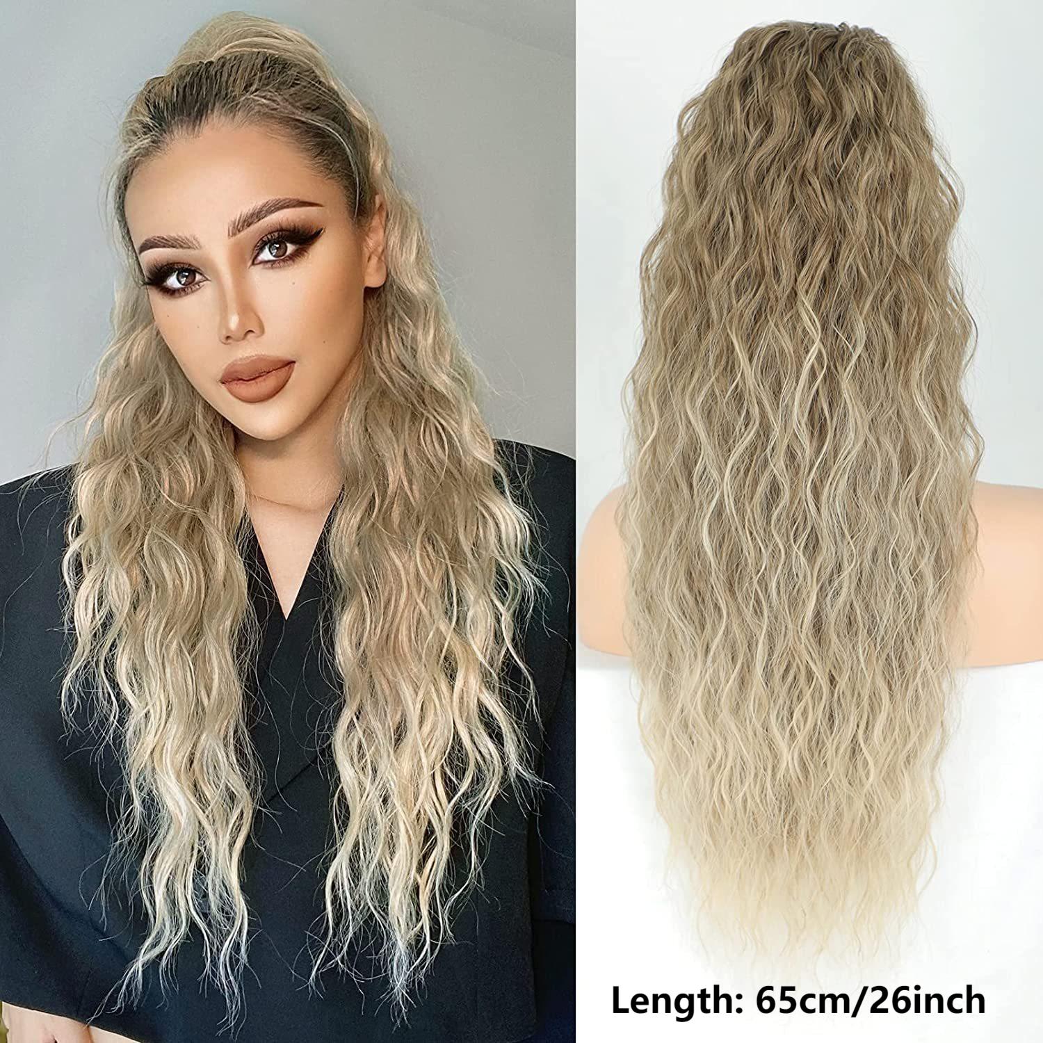 Ponytail Bliss Hair Extensions | Clip-On, 26 Inches Synthetic Fiber 8