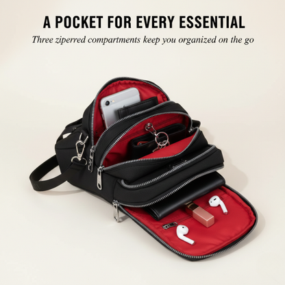 Porteva Crossbody Bag | Waterproof, Multi-Pocket Design for Women 4