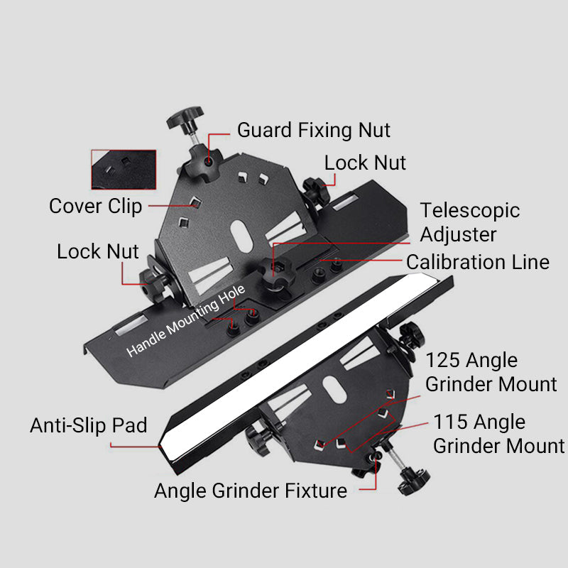 Primo Angle Grinder Stand | Metal, 45° Chamfer Cutting, Universal Compatibility 6