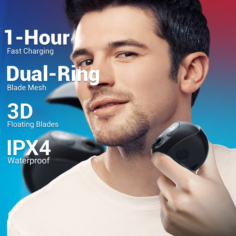Pura Electric Shaver | Waterproof, Compact Design, Dual-Ring Foils 4