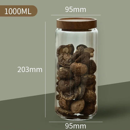 Pura Seal Canister | Airtight Glass with Wooden Lid 11