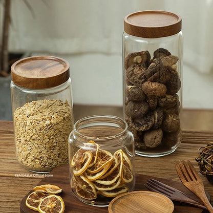Pura Seal Canister | Airtight Glass with Wooden Lid 8