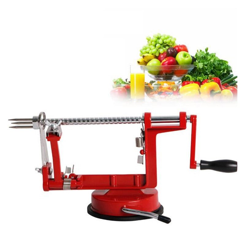 Ravi Hand Crank Peeler | 3-in-1 Peeling, Coring, Slicing Tool 0