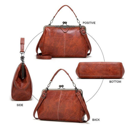 Retro Chic Clip Bag | Elegant PU Leather 3