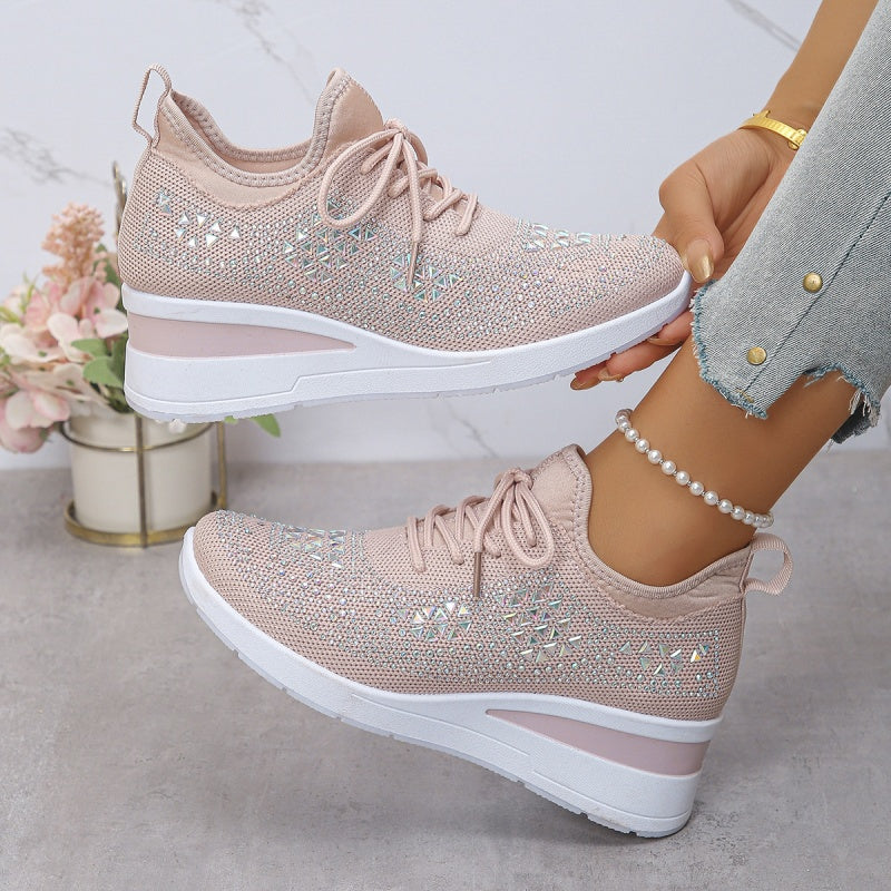 Rhea Mesh Sneakers | Rhinestone-Embellished, Breathable Comfort 12