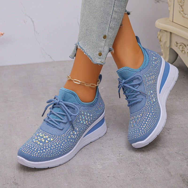 Rhea Mesh Sneakers | Rhinestone-Embellished, Breathable Comfort 3