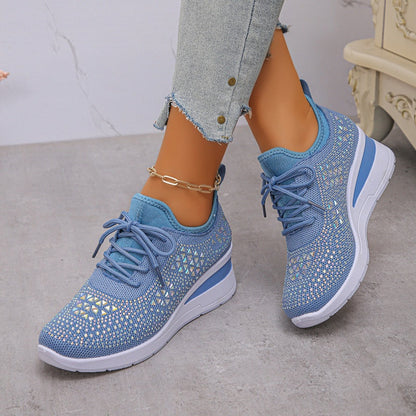 Rhea Mesh Sneakers | Rhinestone-Embellished, Breathable Comfort 3