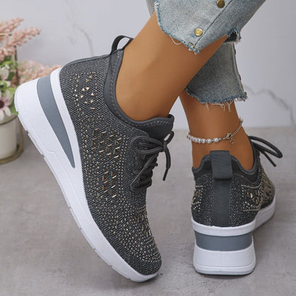 Rhea Mesh Sneakers | Rhinestone-Embellished, Breathable Comfort 4