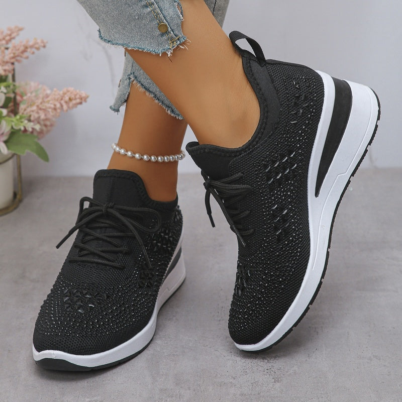 Rhea Mesh Sneakers | Rhinestone-Embellished, Breathable Comfort 5