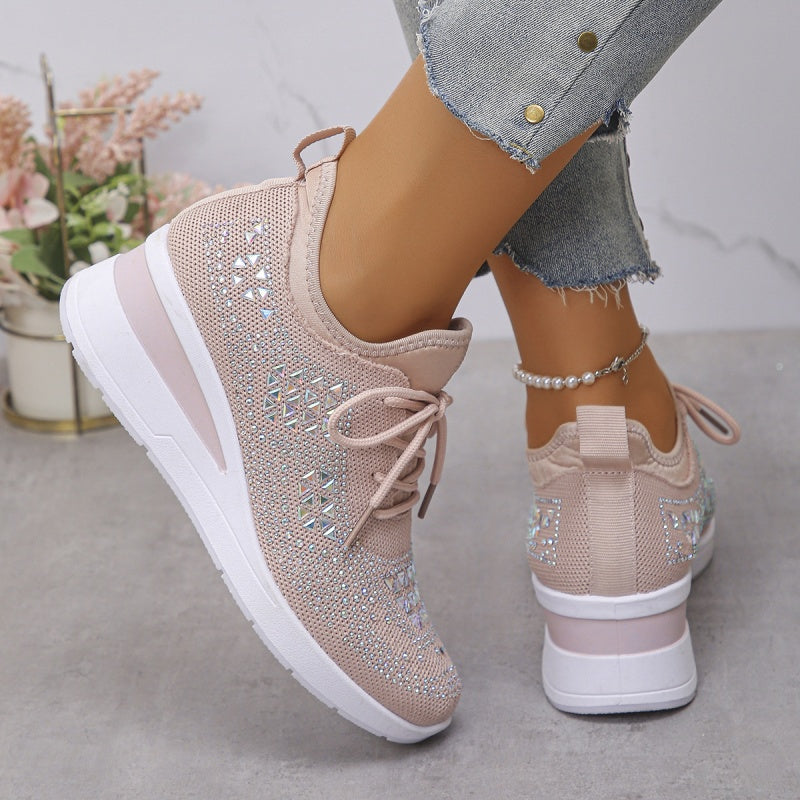 Rhea Mesh Sneakers | Rhinestone-Embellished, Breathable Comfort 6