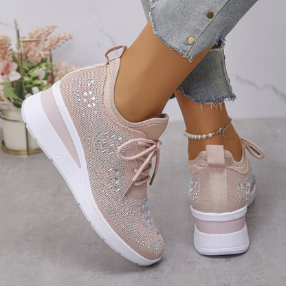Rhea Mesh Sneakers | Rhinestone-Embellished, Breathable Comfort 6
