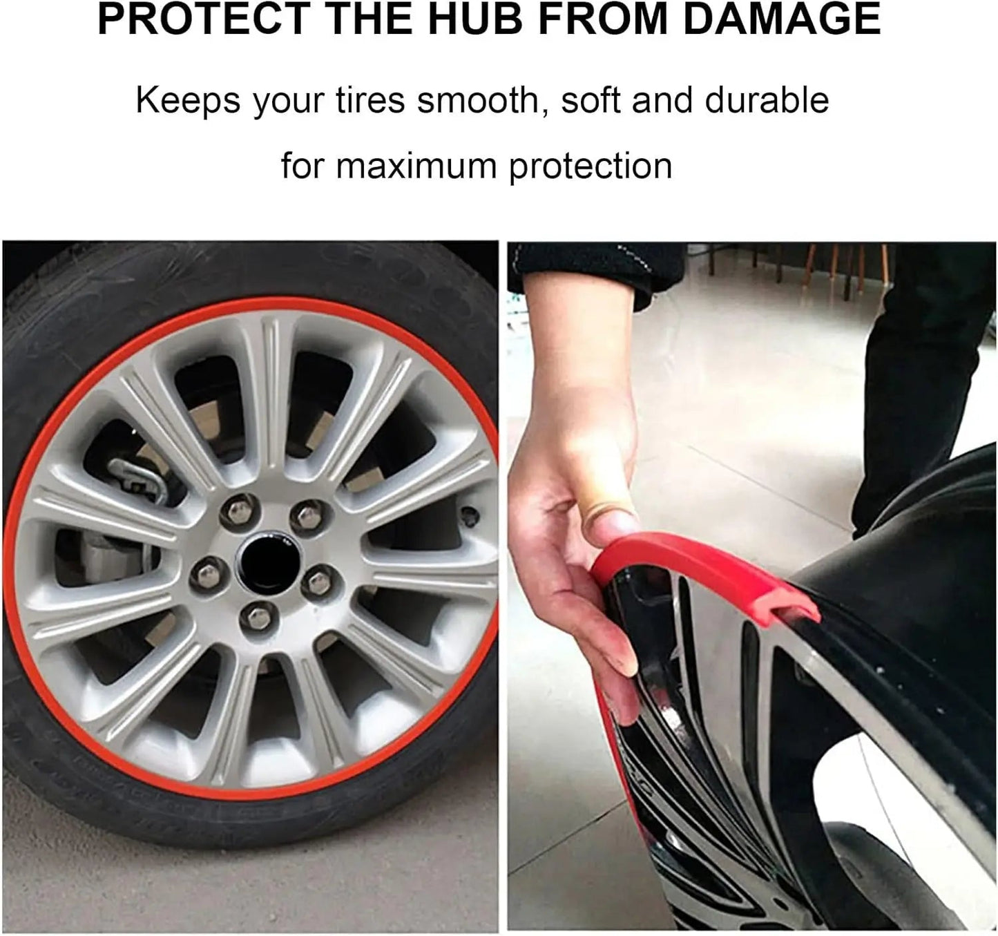 RimGuard Wheel Protector | Durable TPU, Easy Installation, Rim Guards 4