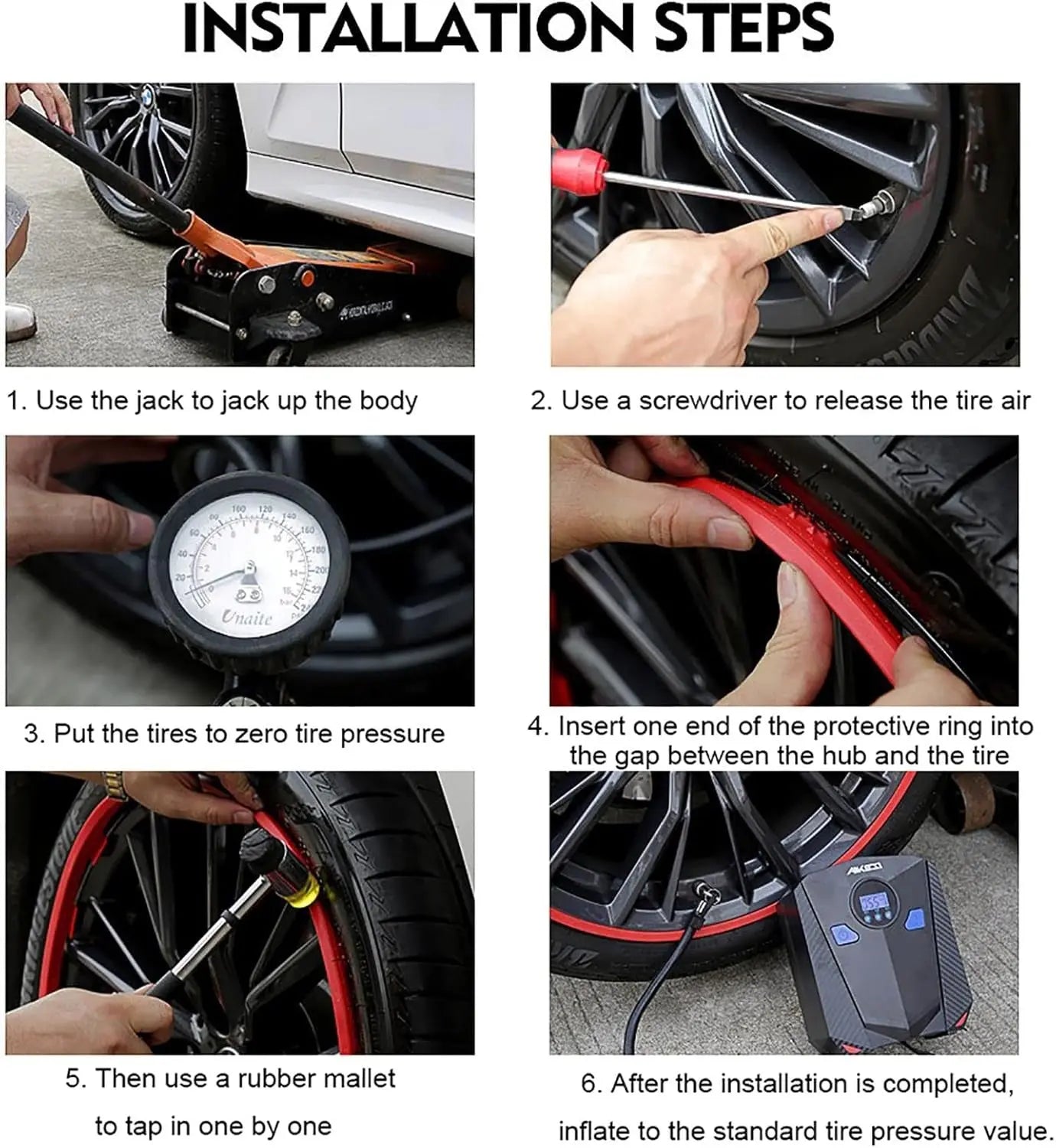 RimGuard Wheel Protector | Durable TPU, Easy Installation, Rim Guards 5