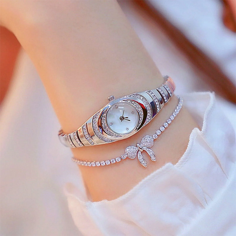 Rina Bracelet Watch for Women | Elegant Rhinestone Design, Durable Fit 4