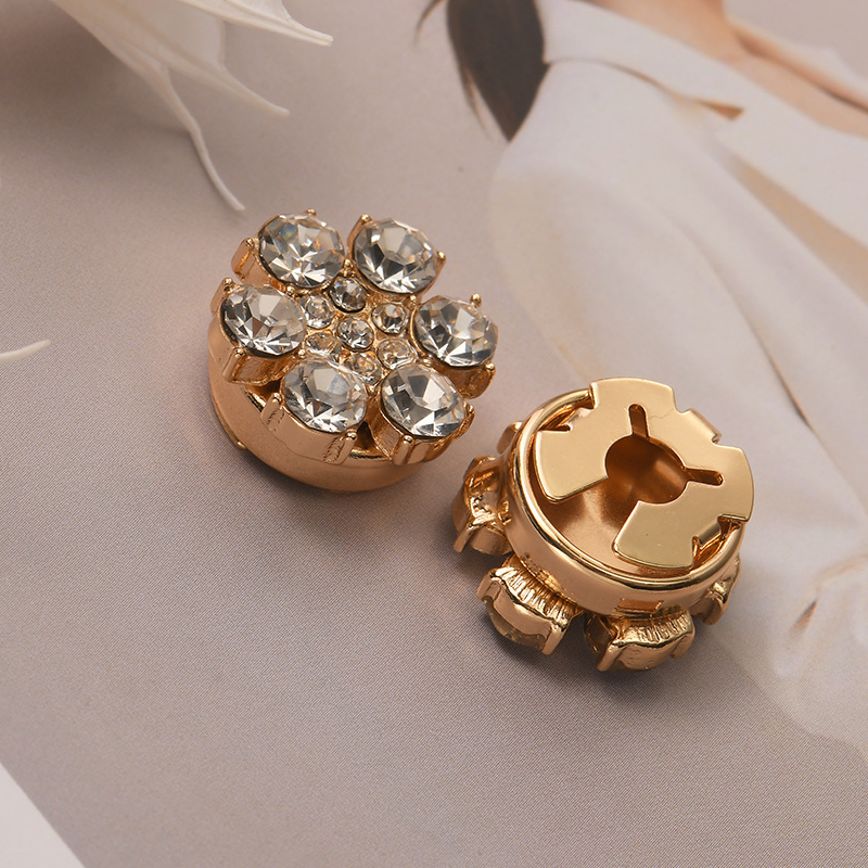 Rina Button Covers | Rhinestone Decorative Accessories for Shirts 0