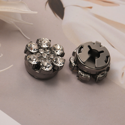 Rina Button Covers | Rhinestone Decorative Accessories for Shirts 9