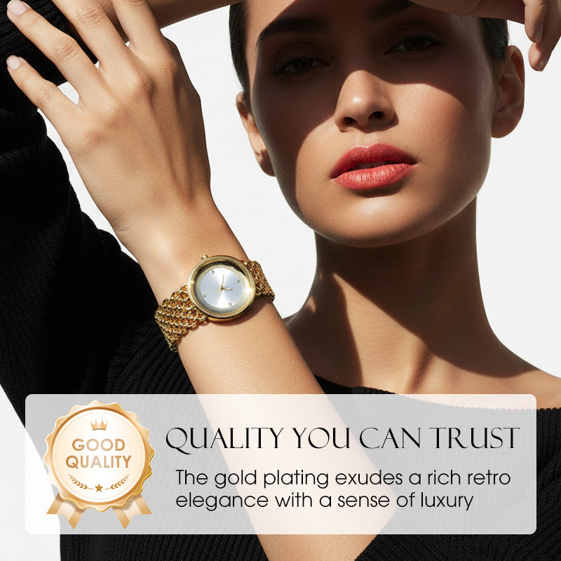 Rina Retro Watch | Quartz Movement, Water Resistant 4