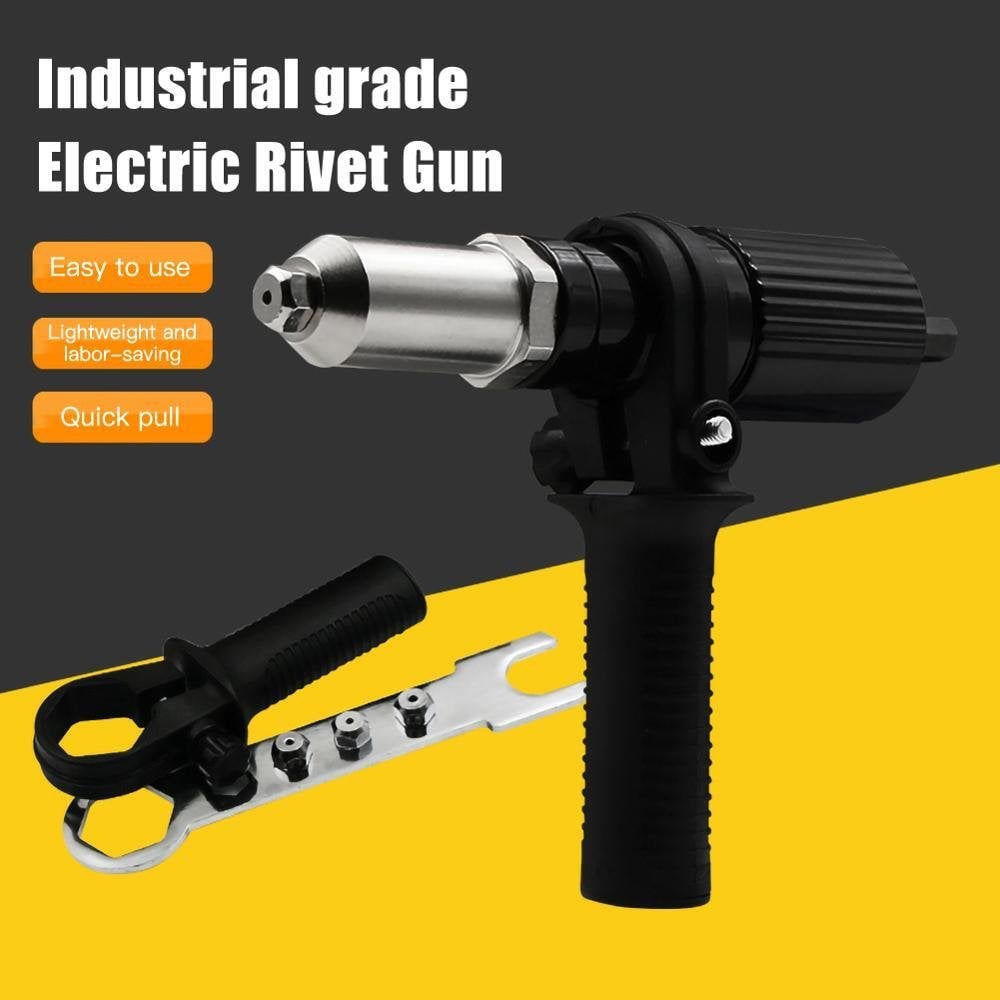 Rivet Pro Adapter Kit | Durable Alloy Steel, 120 Blind Rivets, Compatible with Electric Drills 0