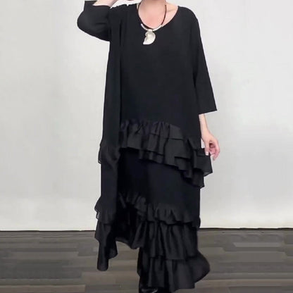 Ruffle Flowy Dress | Oversized, Lightweight 0