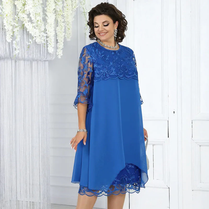 Serene Lace Dress | Breathable, Plus Size Available, Knee-Length Summer Style 1