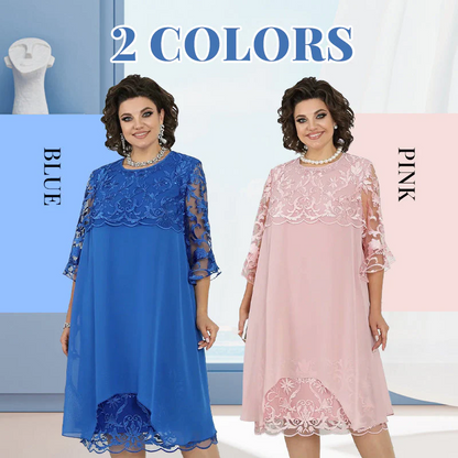 Serene Lace Dress | Breathable, Plus Size Available, Knee-Length Summer Style 2