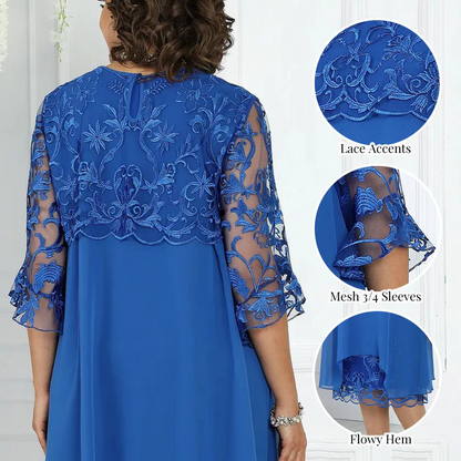 Serene Lace Dress | Breathable, Plus Size Available, Knee-Length Summer Style 3
