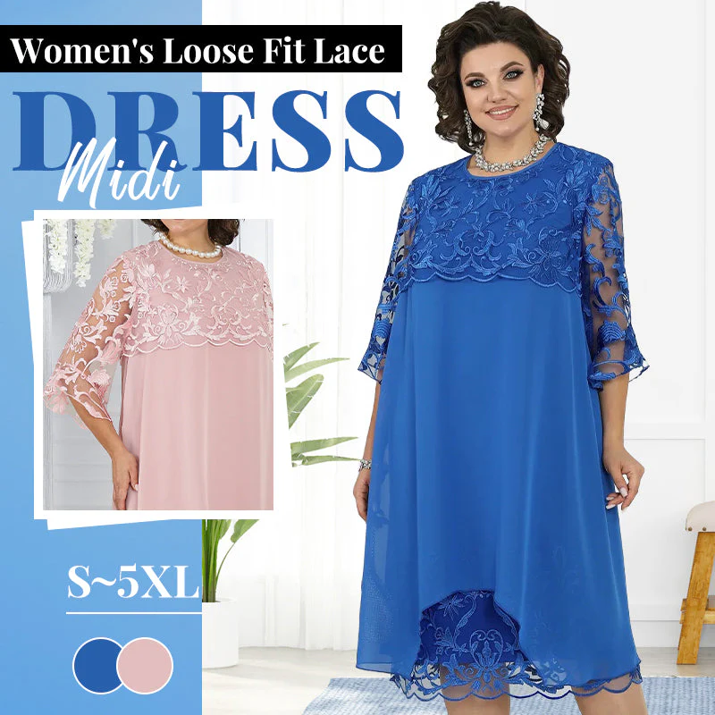 Serene Lace Dress | Breathable, Plus Size Available, Knee-Length Summer Style 7