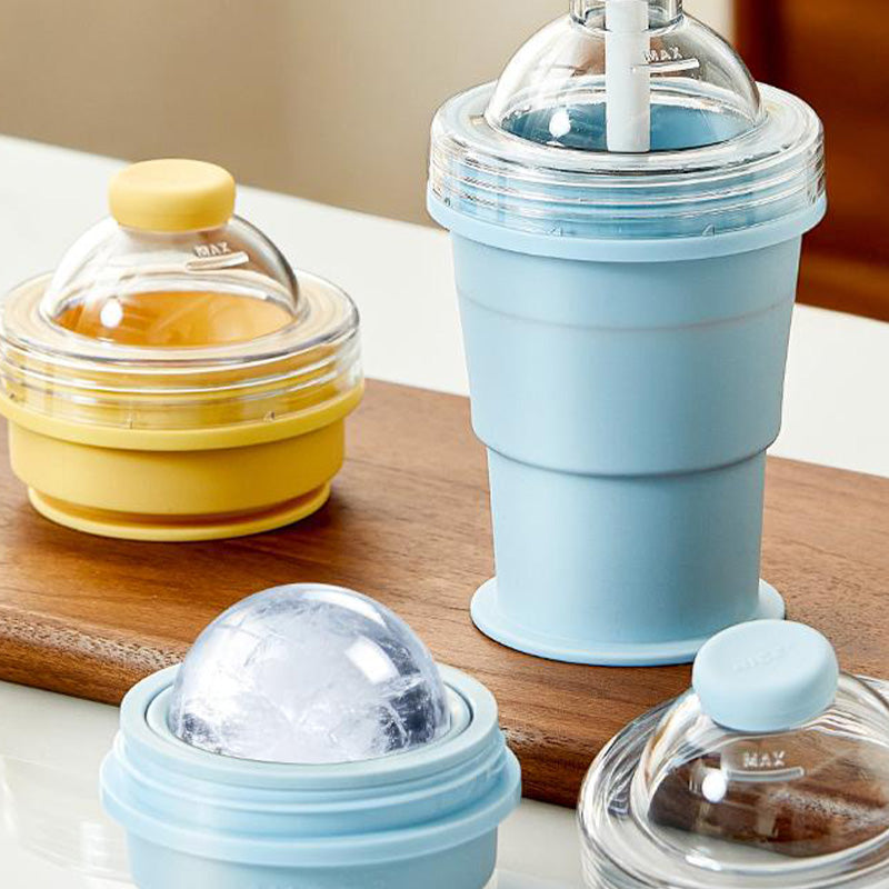 Silo Collapsible Cup | Food-Grade Silicone, Leak-Proof with Straw 1