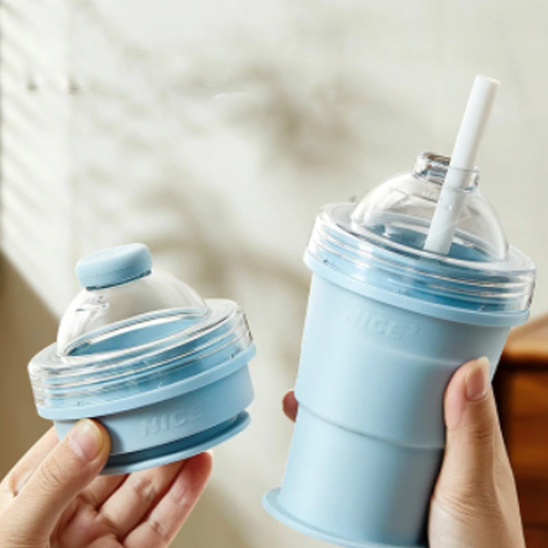 Silo Collapsible Cup | Food-Grade Silicone, Leak-Proof with Straw 6