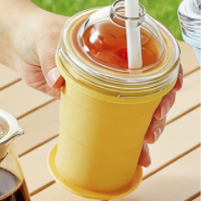 Silo Collapsible Cup | Food-Grade Silicone, Leak-Proof with Straw 7