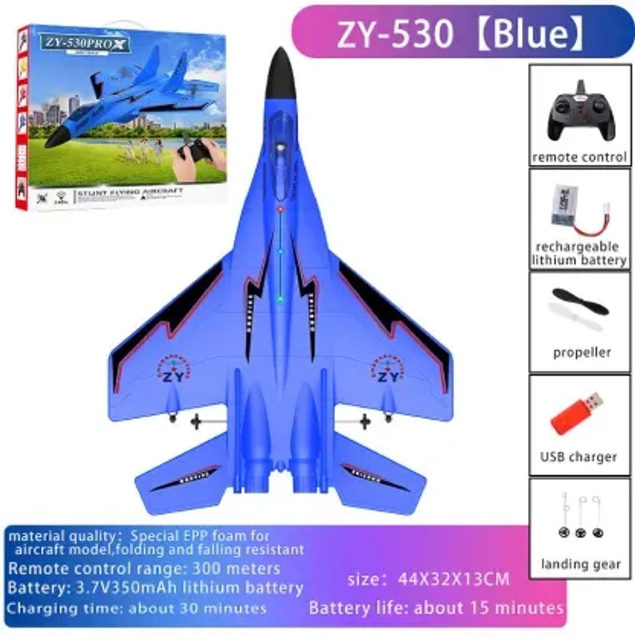 SkyBlaze Fighter Jet Toy | Long-Range, Easy to Fly 1