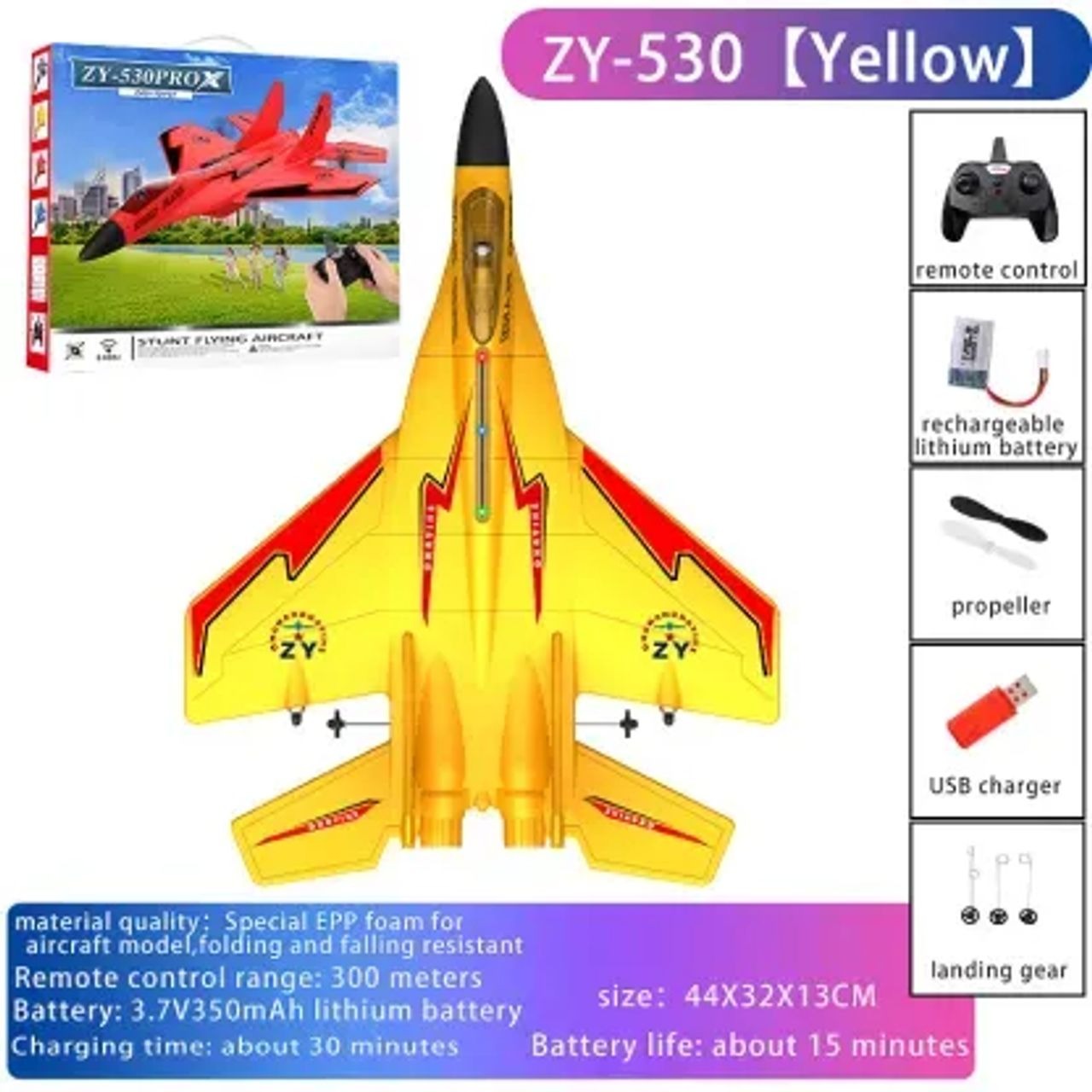 SkyBlaze Fighter Jet Toy | Long-Range, Easy to Fly 2