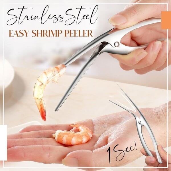 Sleek Shrimp Deveiner Tool | Ergonomic Stainless Steel Peeler 1