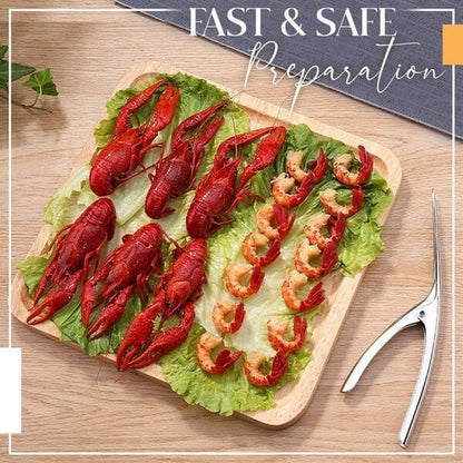 Sleek Shrimp Deveiner Tool | Ergonomic Stainless Steel Peeler 3