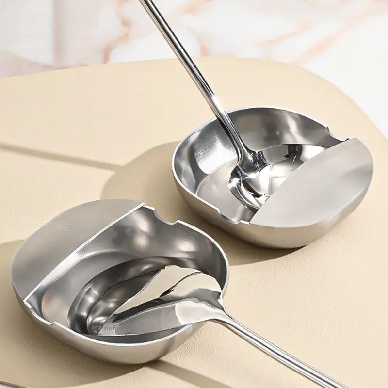 Sleek Spoon Rest | Rust-Proof Stainless Steel, U-Shaped Holder for Stove 5