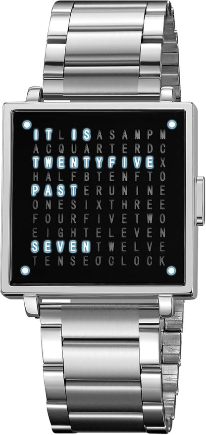 Sola Square Watch | Unique Letter Display, Water-Resistant 7
