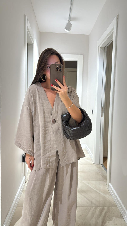 Sola Two-Piece Suit | Comfortable Linen, Versatile Style 0