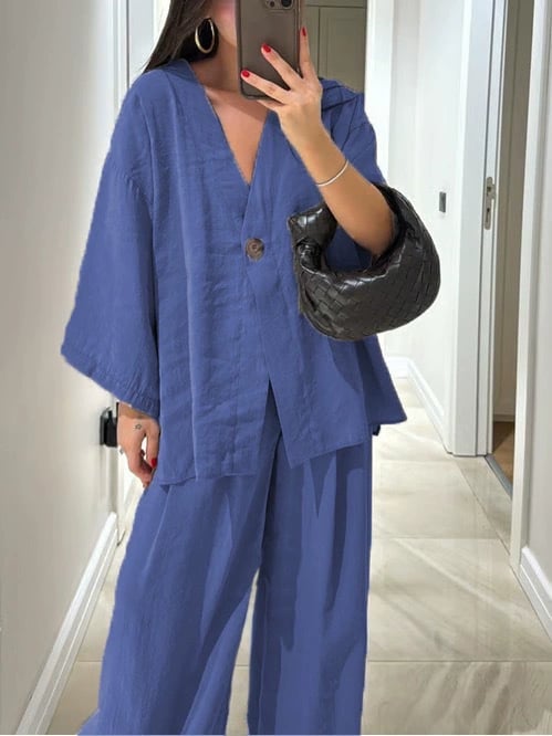 Sola Two-Piece Suit | Comfortable Linen, Versatile Style 10